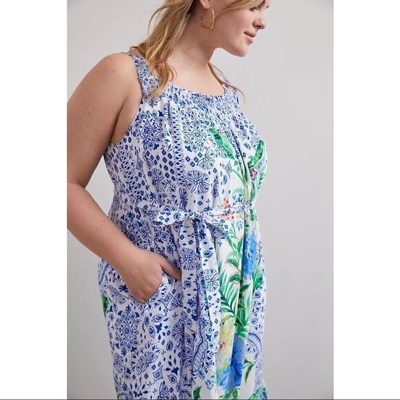 NEW Anthropologie Maeve Bouquet Flounced Maxi Dress X-Small & Small & Medium - Picture 5 of 7